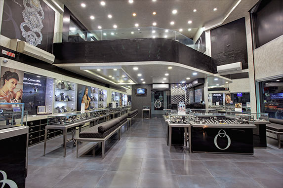 Jewellery showroom in Swastik Cross Road, Ahmedabad